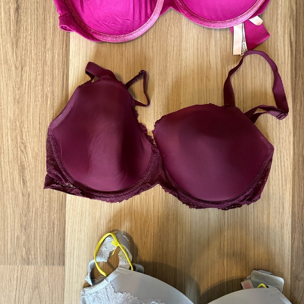 Victoria's Secret Burgundy Bra (not padded) 36DD